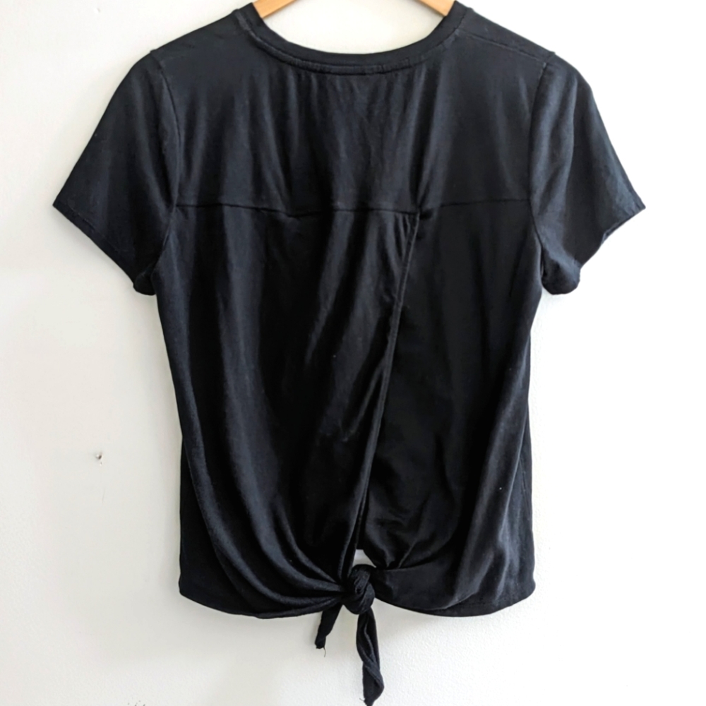 🌼Madewell Knot Back Top, Black, Women's Size Medium